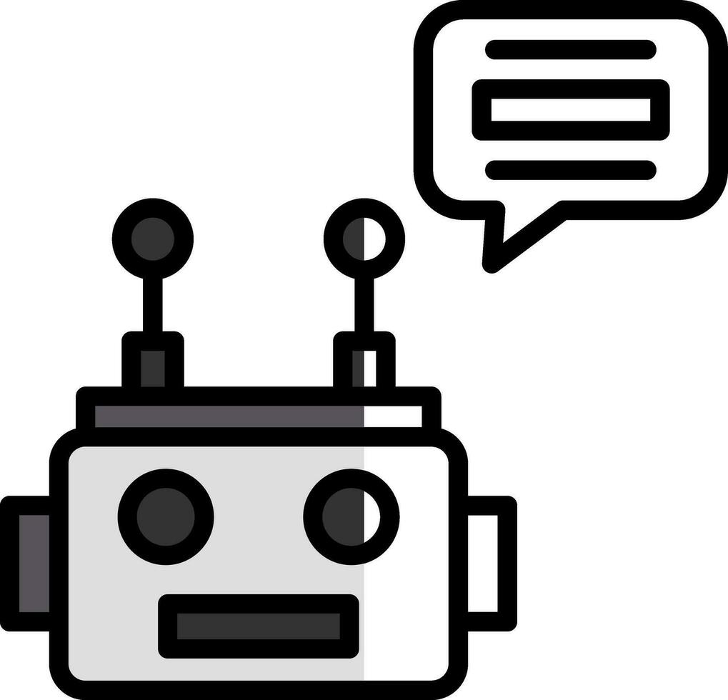 Chatbot vector icoon ontwerp