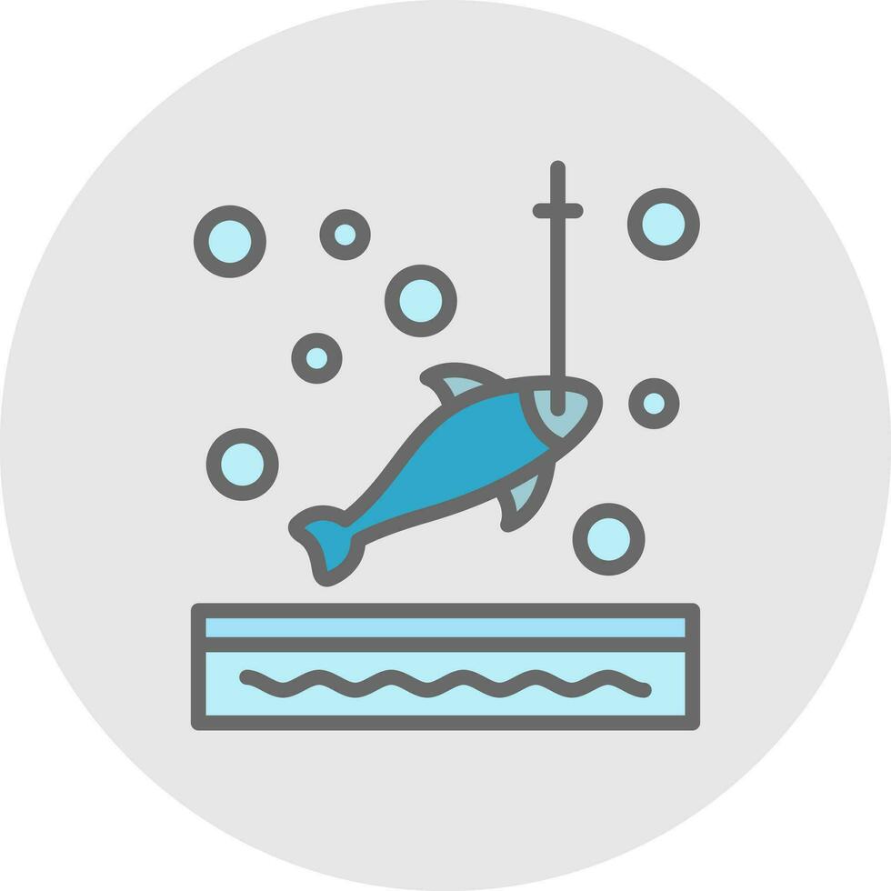 ijs visvangst vector icoon ontwerp
