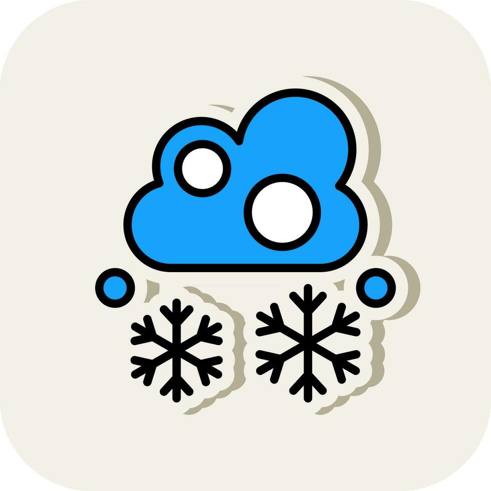 sneeuwval vector icoon ontwerp
