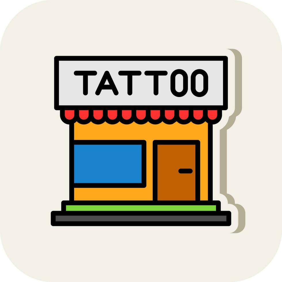 tattoo studio vector icoon ontwerp