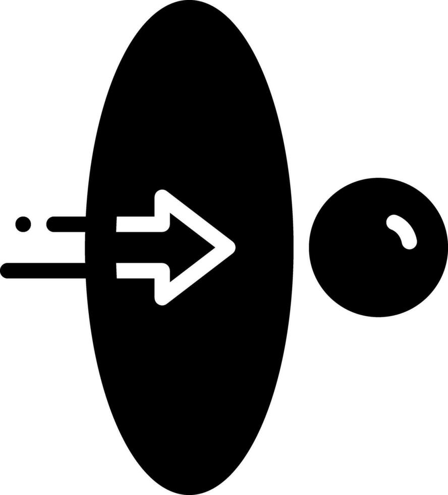 solide icoon voor door vector