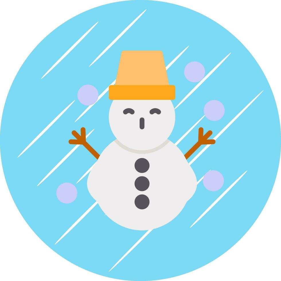 sneeuwman vector icoon ontwerp