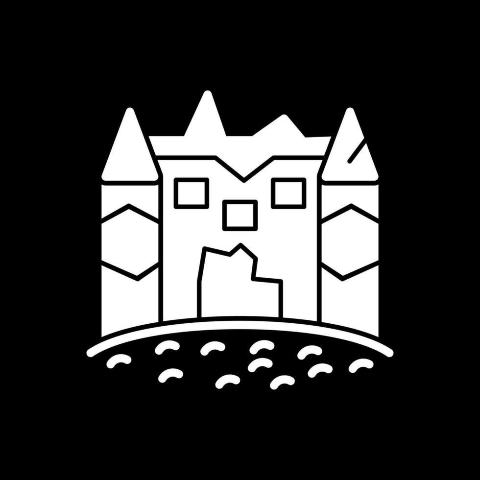 ijs kasteel vector icoon ontwerp