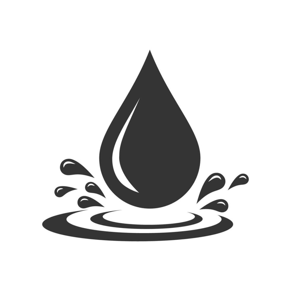 laten vallen water icoon grafisch vector ontwerp illustratie