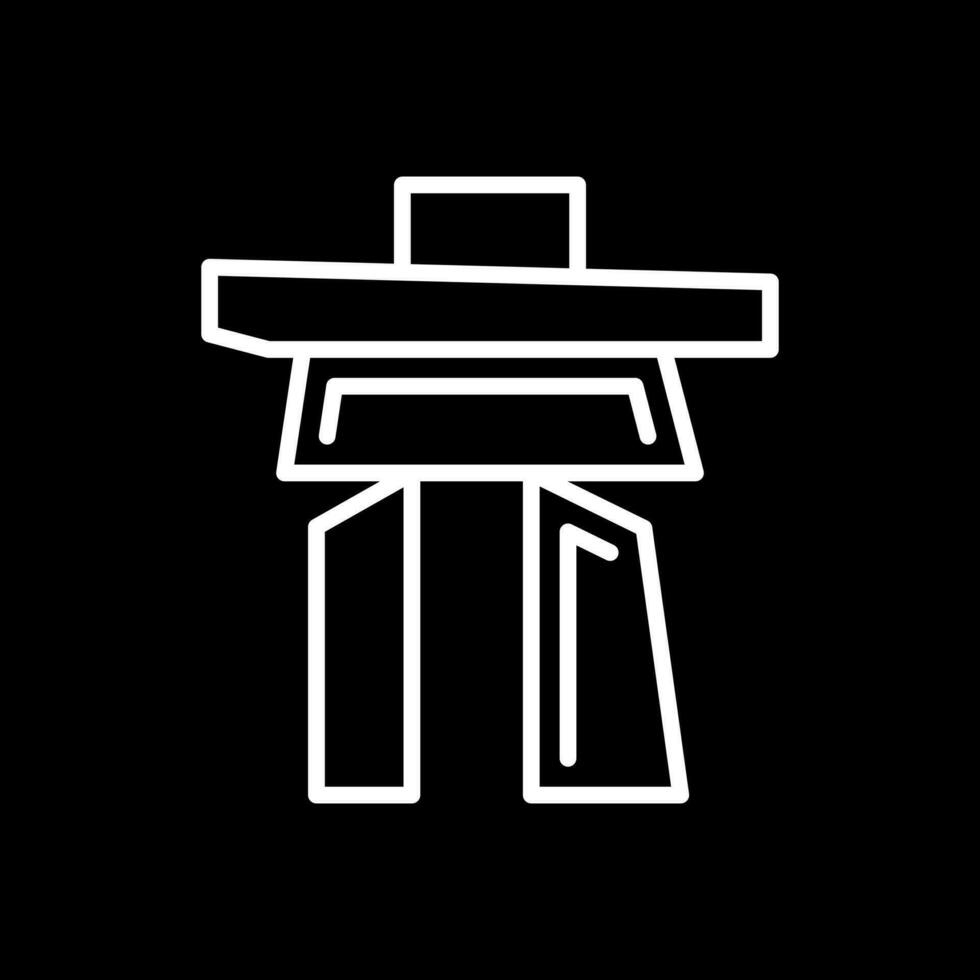 inukshuk vector icoon ontwerp