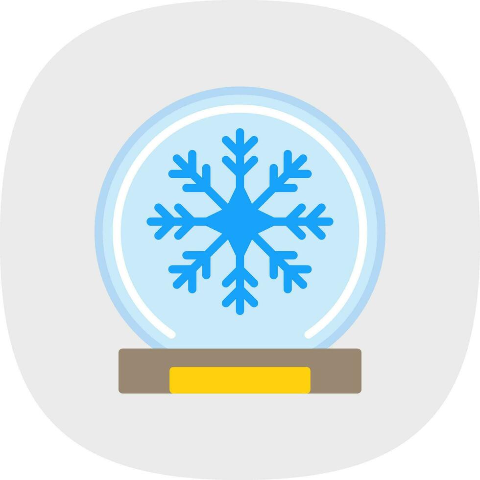 sneeuw wereldbol vector icoon ontwerp