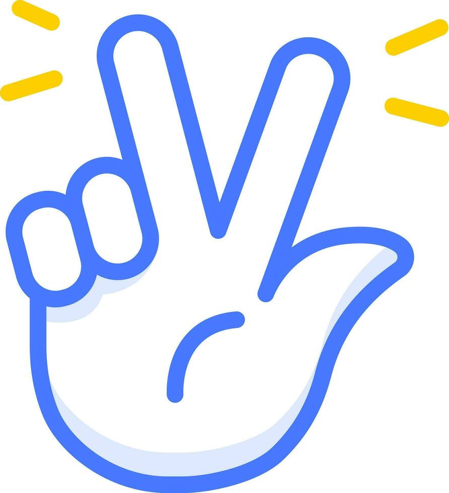 vrede hand- teken hand- emoji sticker icoon vector