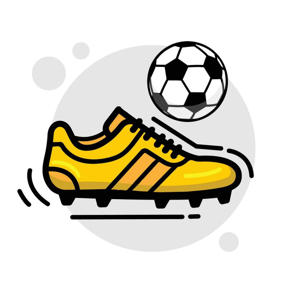 voetbal pictogrammen set. voetbal bal, medaille, laars, winnaar beker, bal. vector illustratie