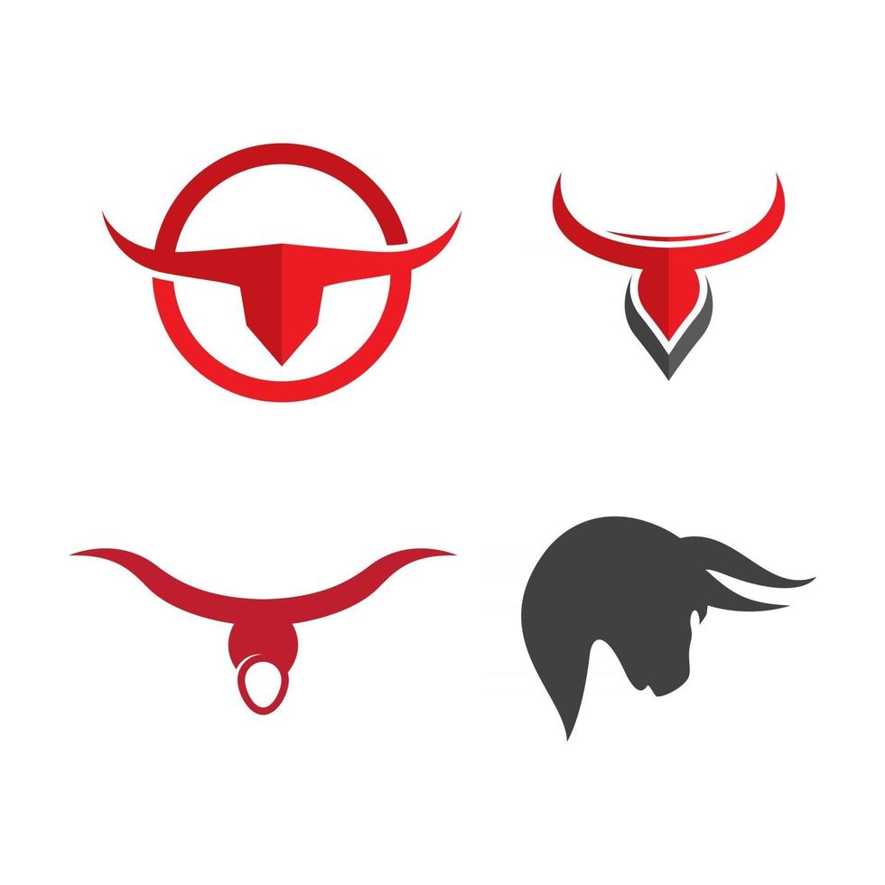 bull head logo afbeeldingen vector