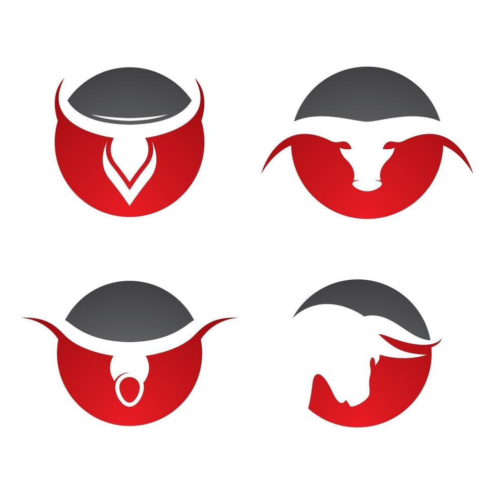 bull head logo afbeeldingen vector