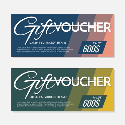 Gift Voucher Vector achtergrond voor banner