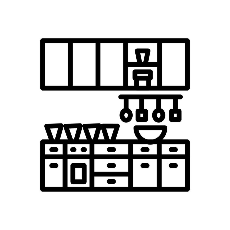 keuken icoon in vector. logotype vector