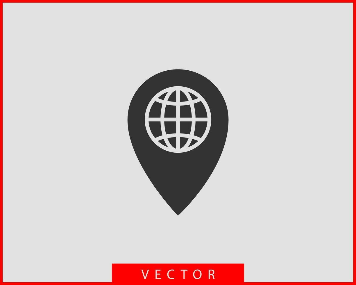 kaart pictogrammen. markeerstift wijzer. pin plaats vector icoon. GPS navigatie symbool.