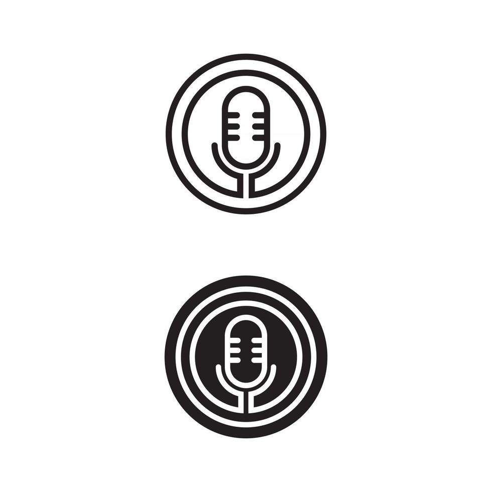 podcast vector pictogram ontwerp illustratie