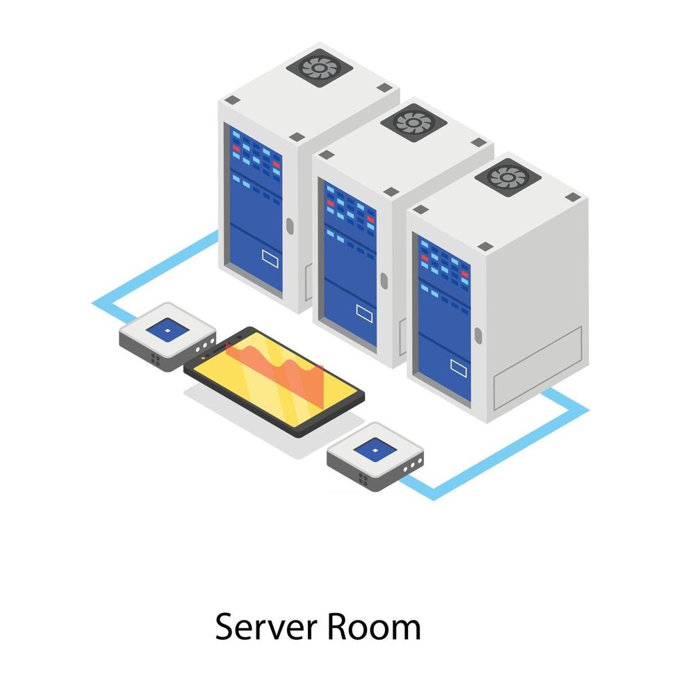 serverruimte en database vector