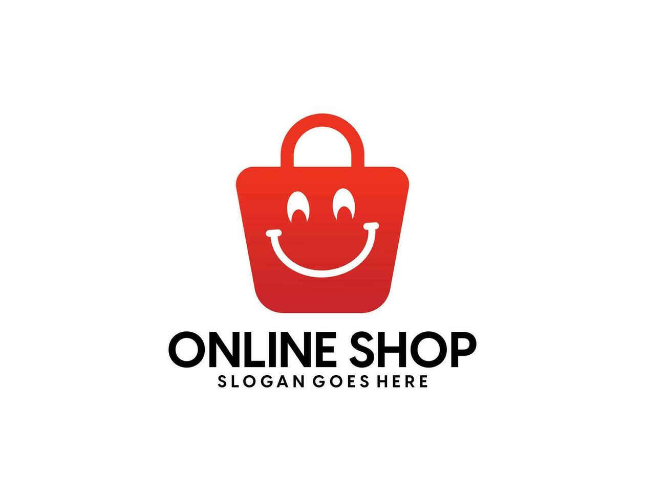 online winkel logo ontwerpen sjabloon. illustratie vector grafisch van boodschappen doen kar en winkel zak combinatie logo ontwerp concept.