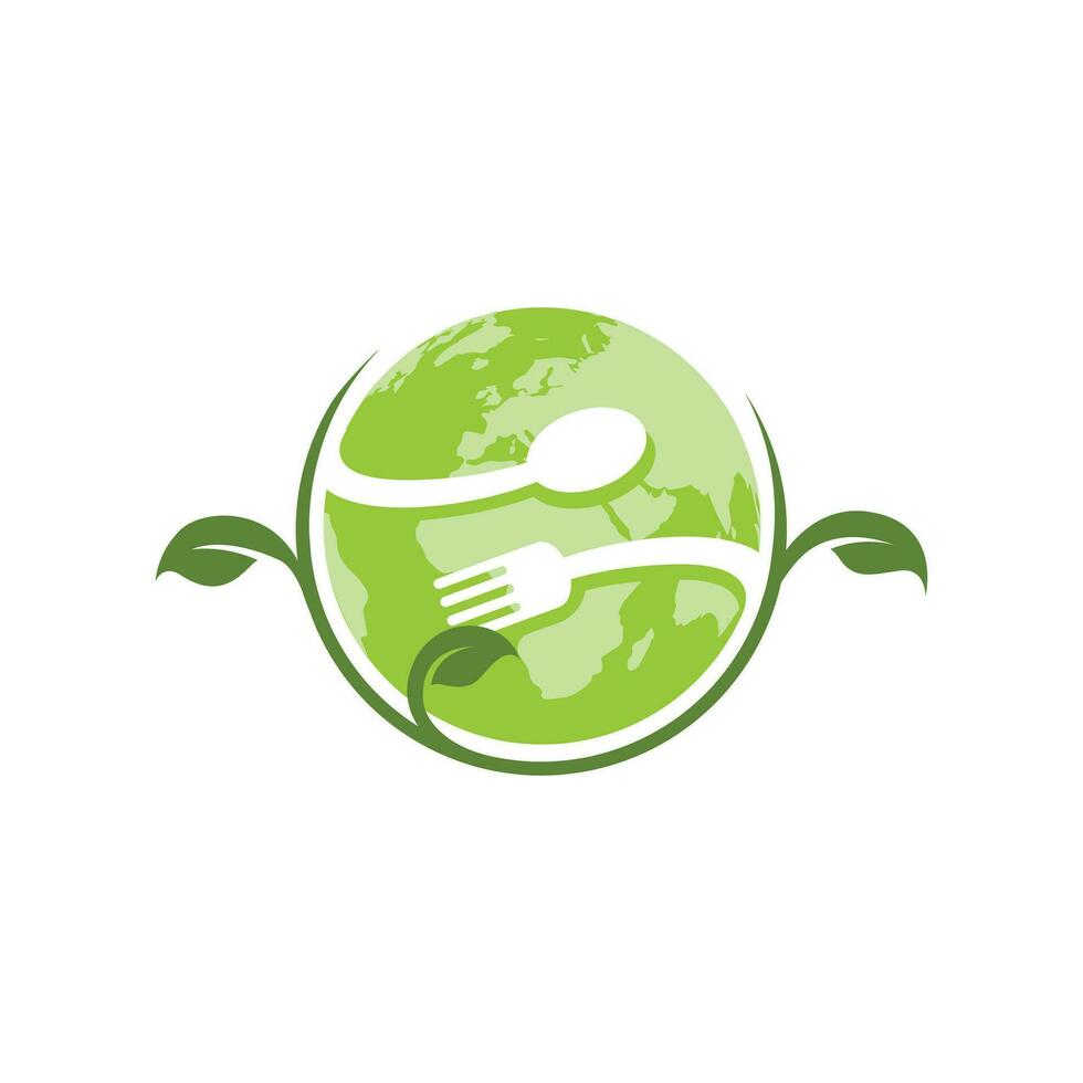 fabriek gebaseerd veganistisch voedsel logo vector