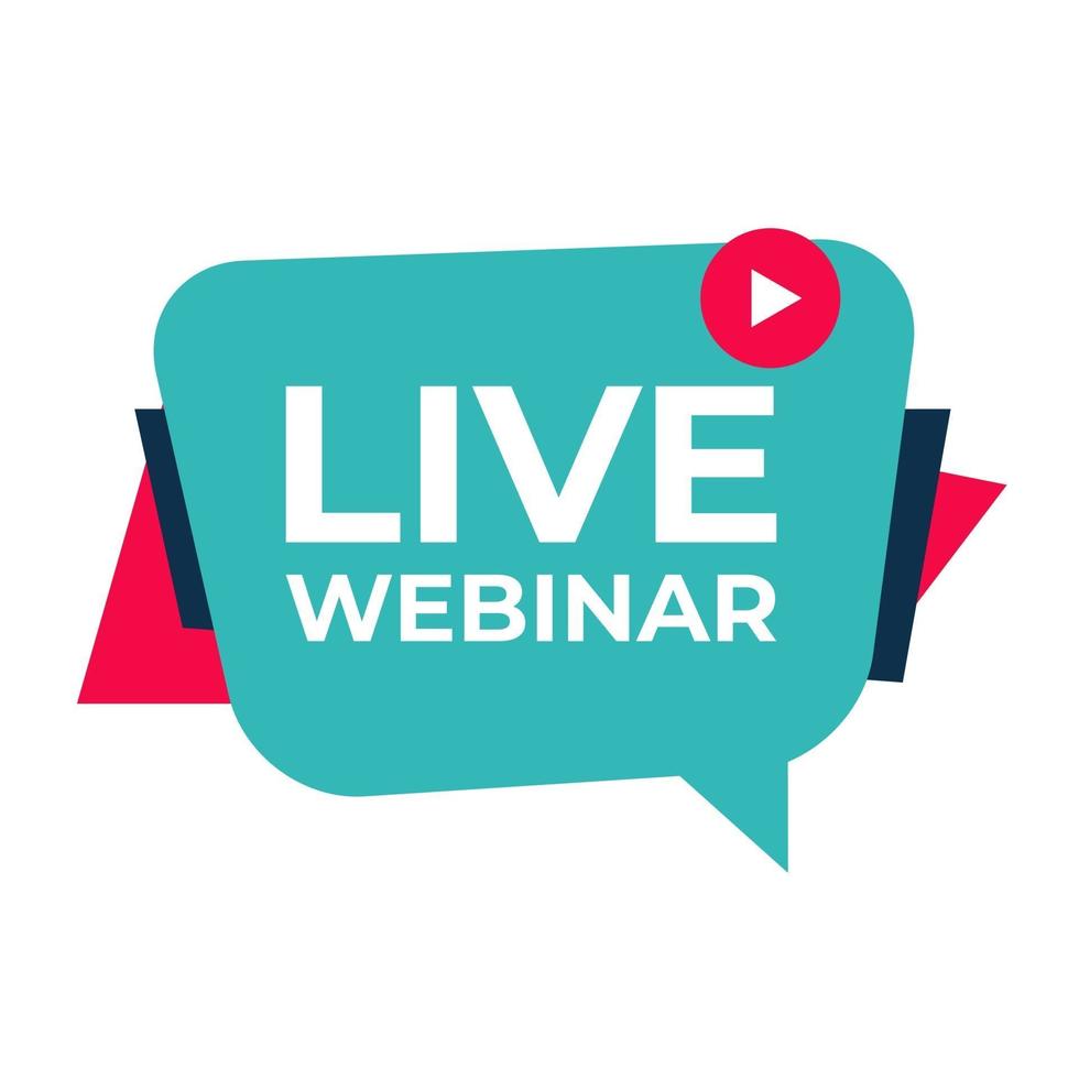 live webinar teken pictogram vectorillustratie vector