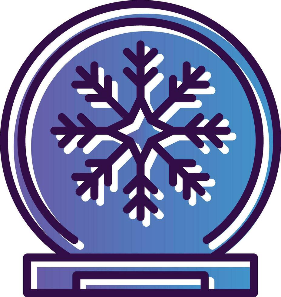 sneeuw wereldbol vector icoon ontwerp