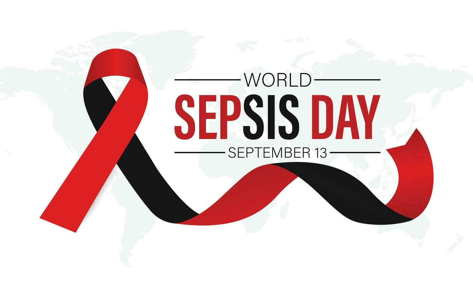 vector illustratie Aan de thema van sepsis bewustzijn maand opgemerkt elk jaar gedurende september en sepsis bewustzijn dag september 13.