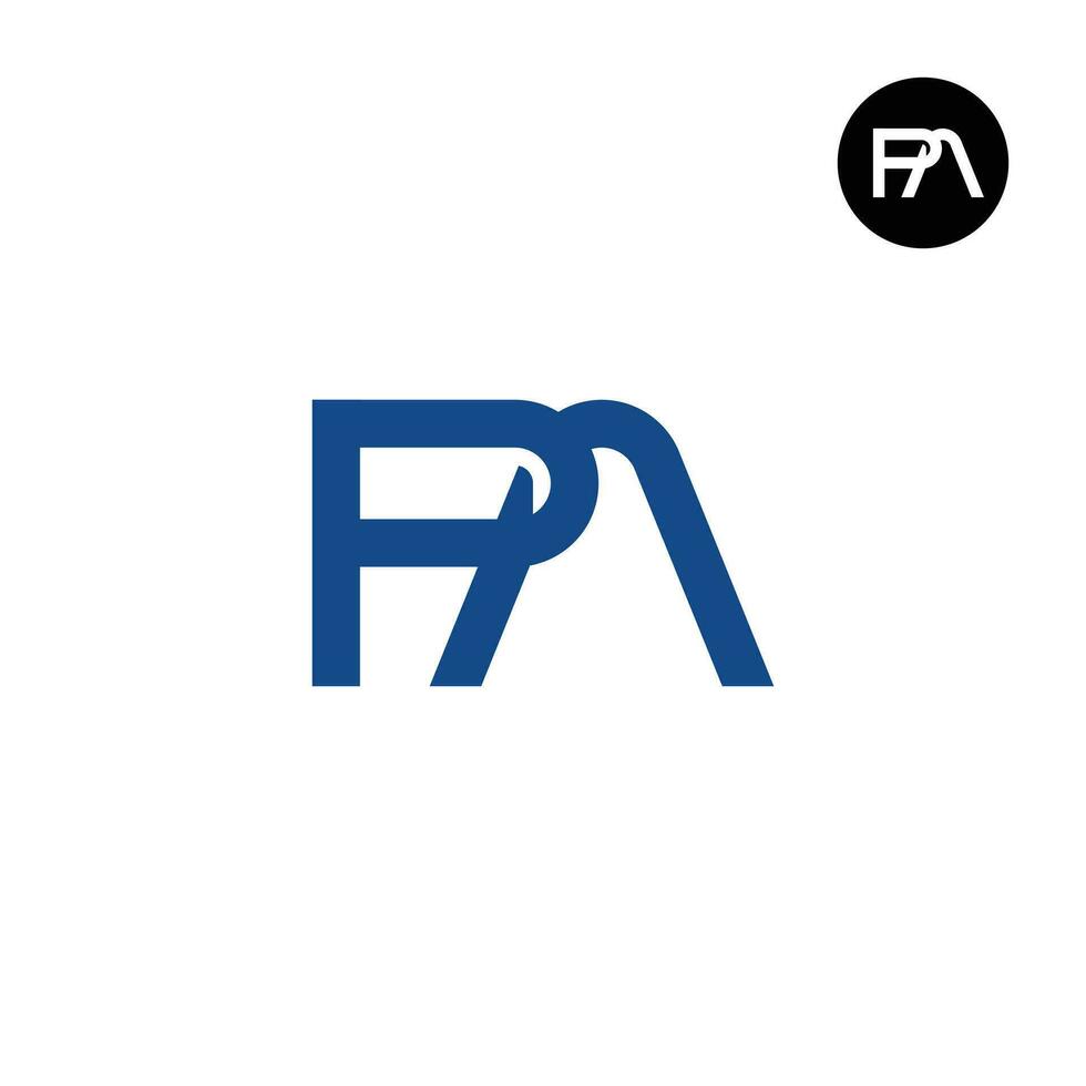 brief vader monogram logo ontwerp vector