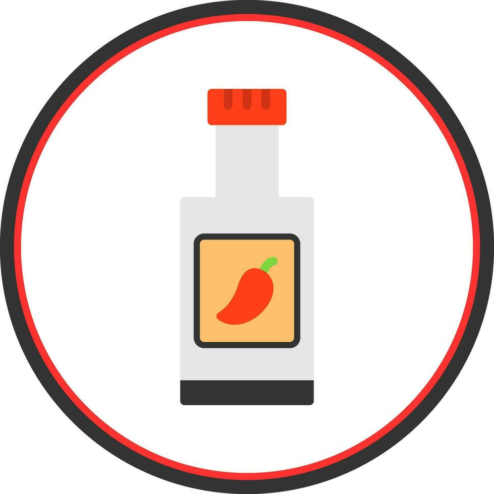 Chili saus vector icoon ontwerp