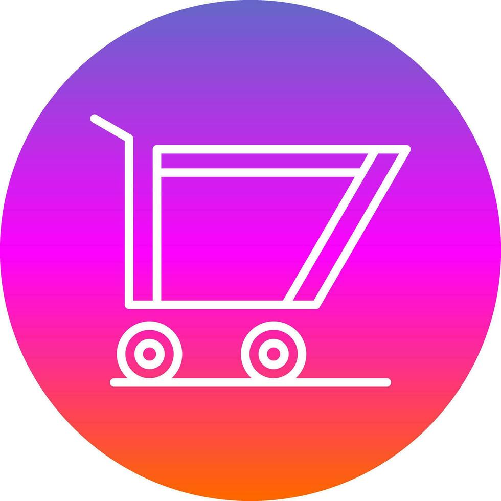 boodschappen doen kar vector icoon ontwerp