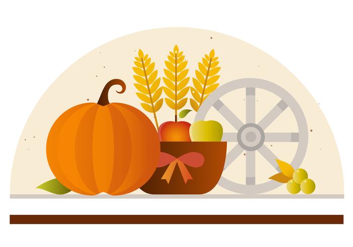 Thanksgiving achtergrond afbeelding vector