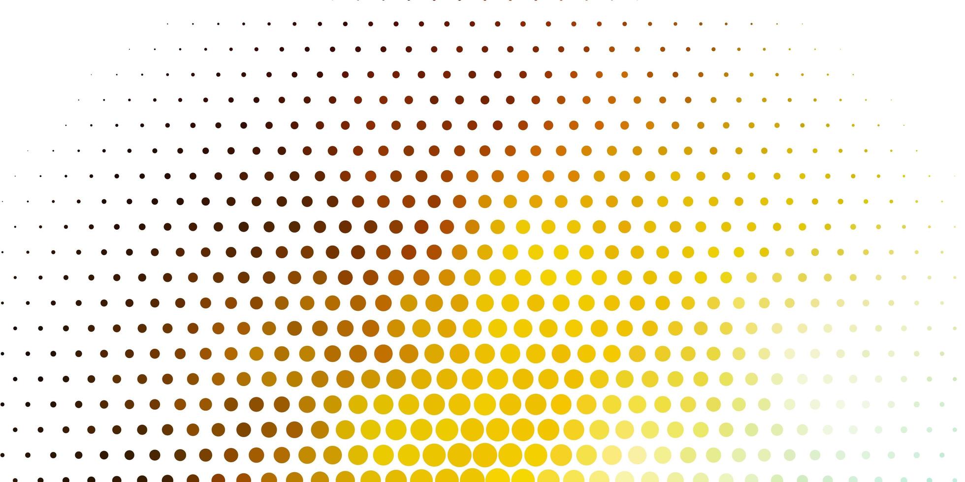 lichtblauw, geel vectorpatroon met bollen. kleurrijke illustratie met gradiëntstippen in aardstijl. ontwerp voor posters, banners. vector