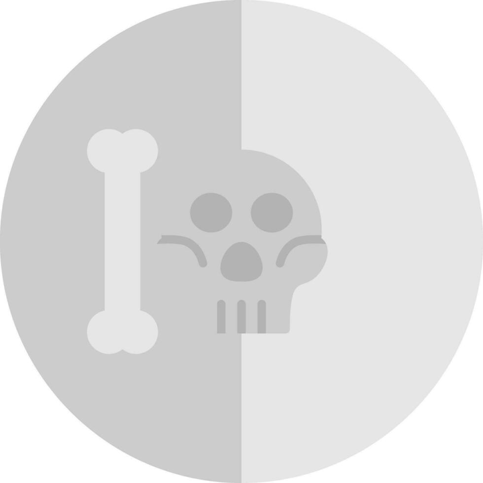 schedel en botten vector icoon ontwerp