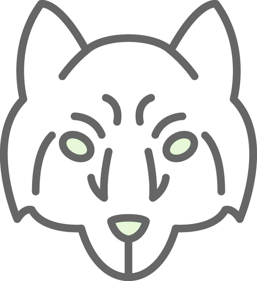 arctisch wolf vector icoon ontwerp