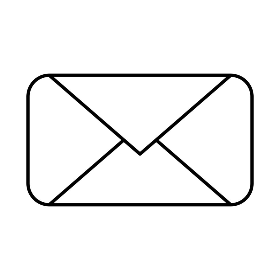 envelop mail verzenden geïsoleerde pictogram vector