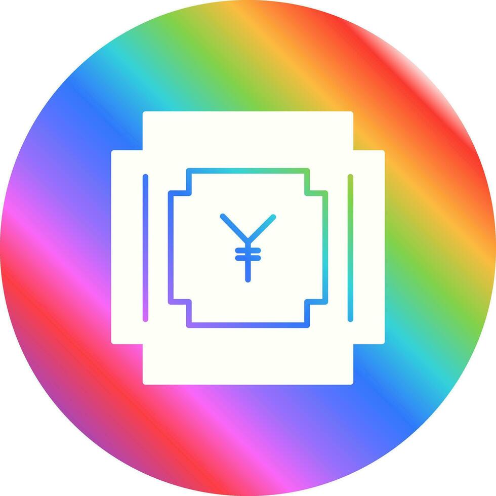 yen symbool vector icoon