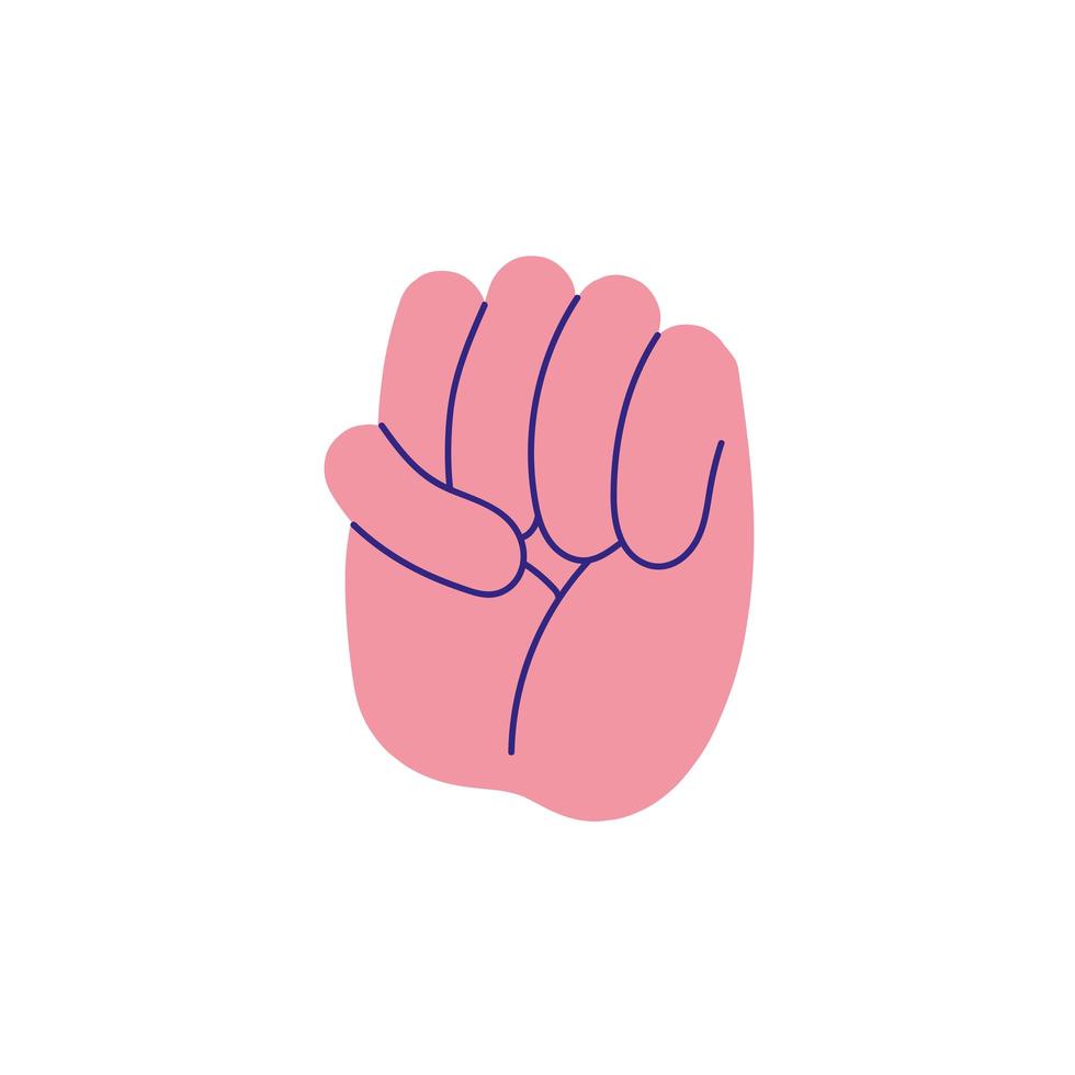 handstoot gebaren gesture vector