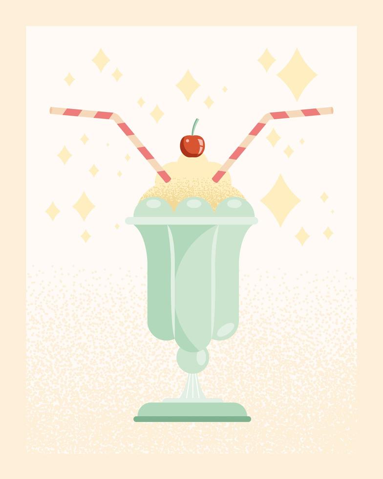 zoet milkshakeproduct vector