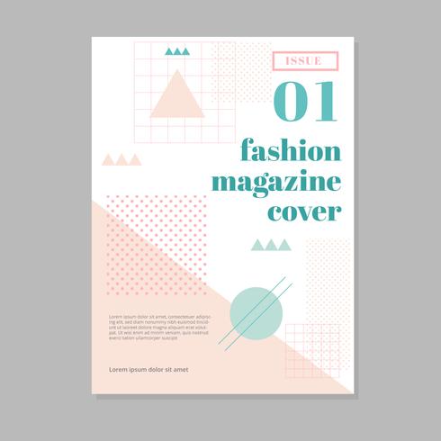 Stijlvolle Fashion Magazine Cover vector