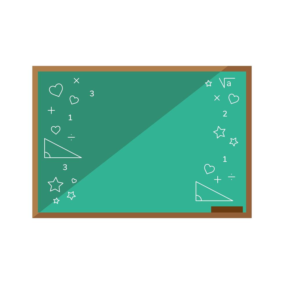 school schoolbord icoon vector