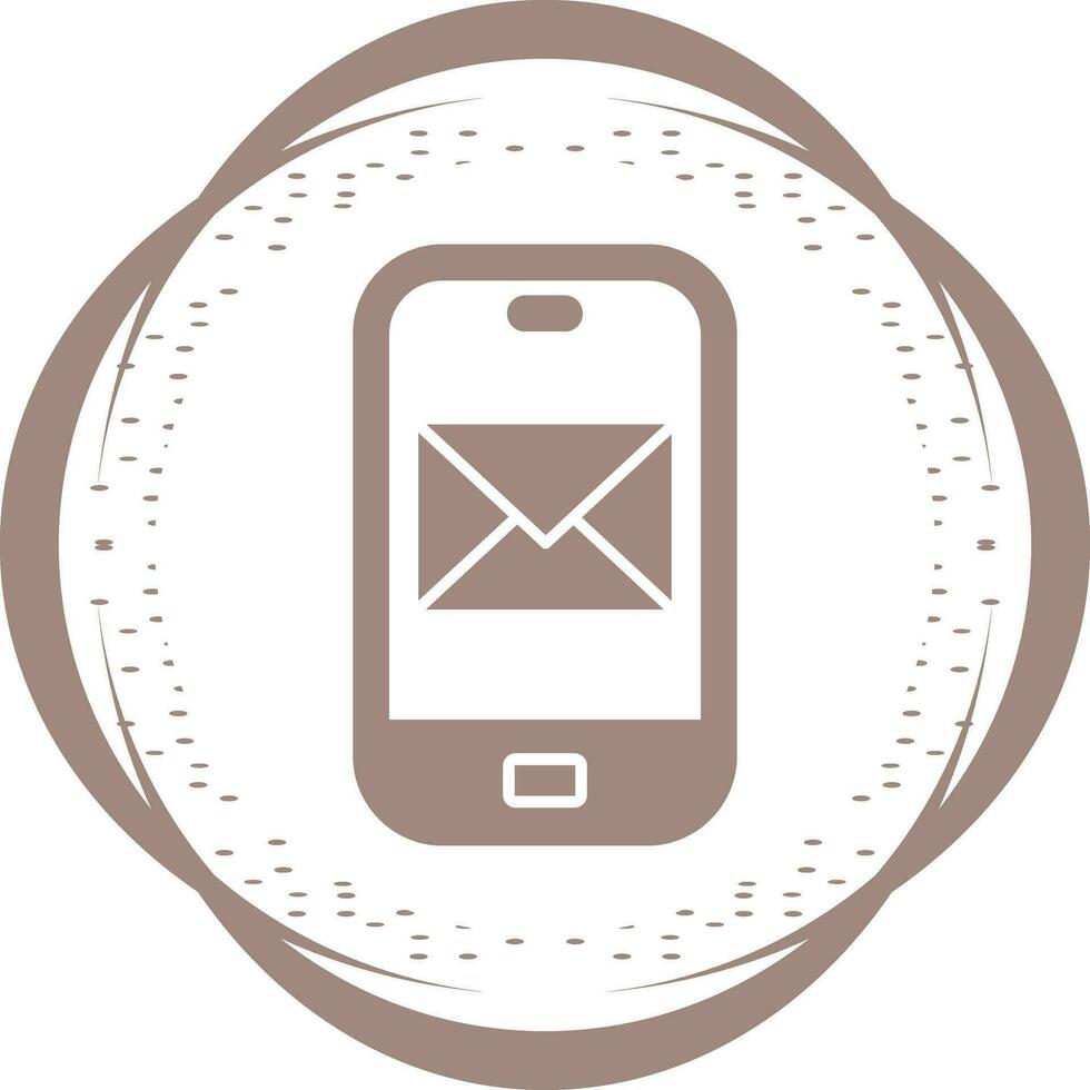 smartphone mail vector icoon