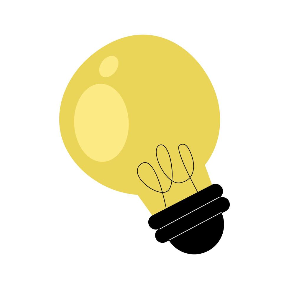 lamp licht idee geïsoleerde pictogram vector