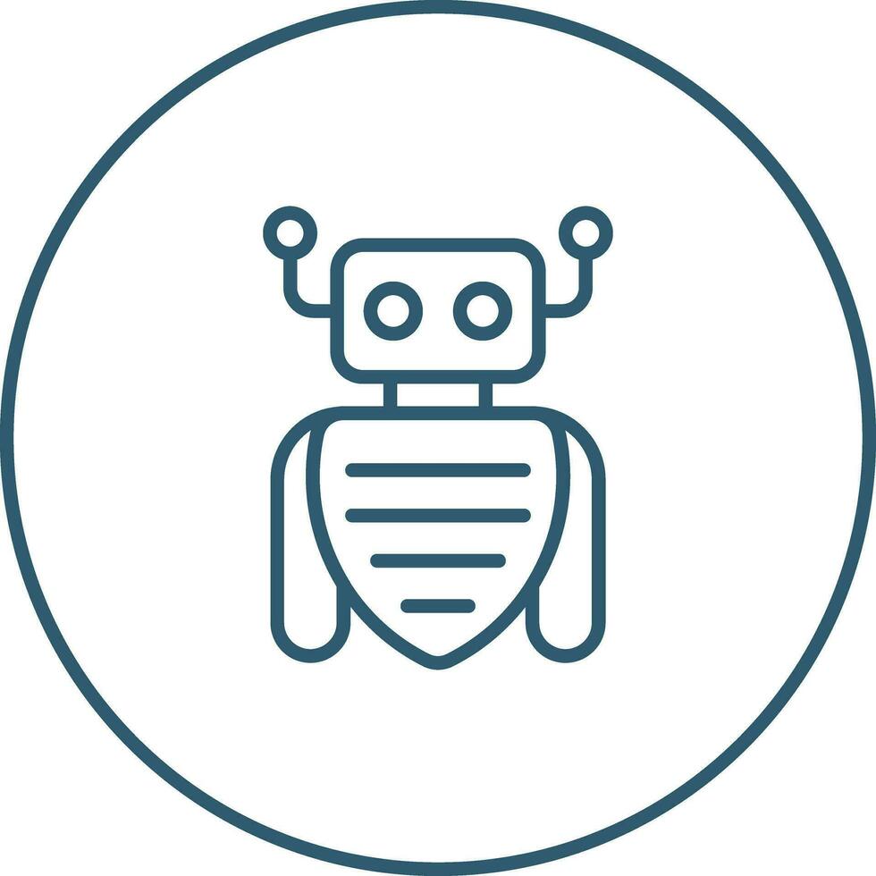 robot assistent vector icon
