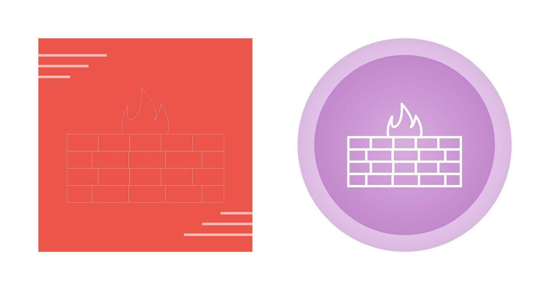 firewall vector pictogram