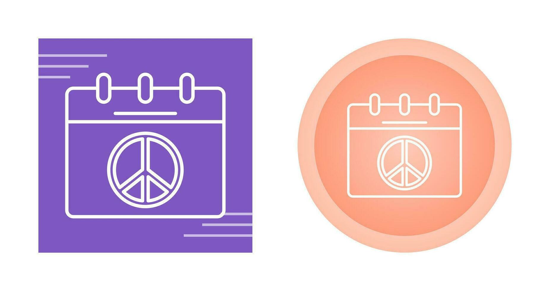 vrede kalender vector icoon