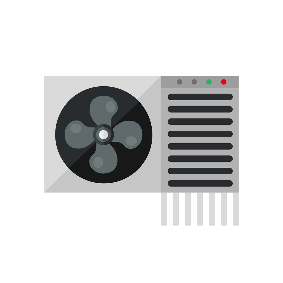 airconditioner huis apparaat geïsoleerd pictogram vector