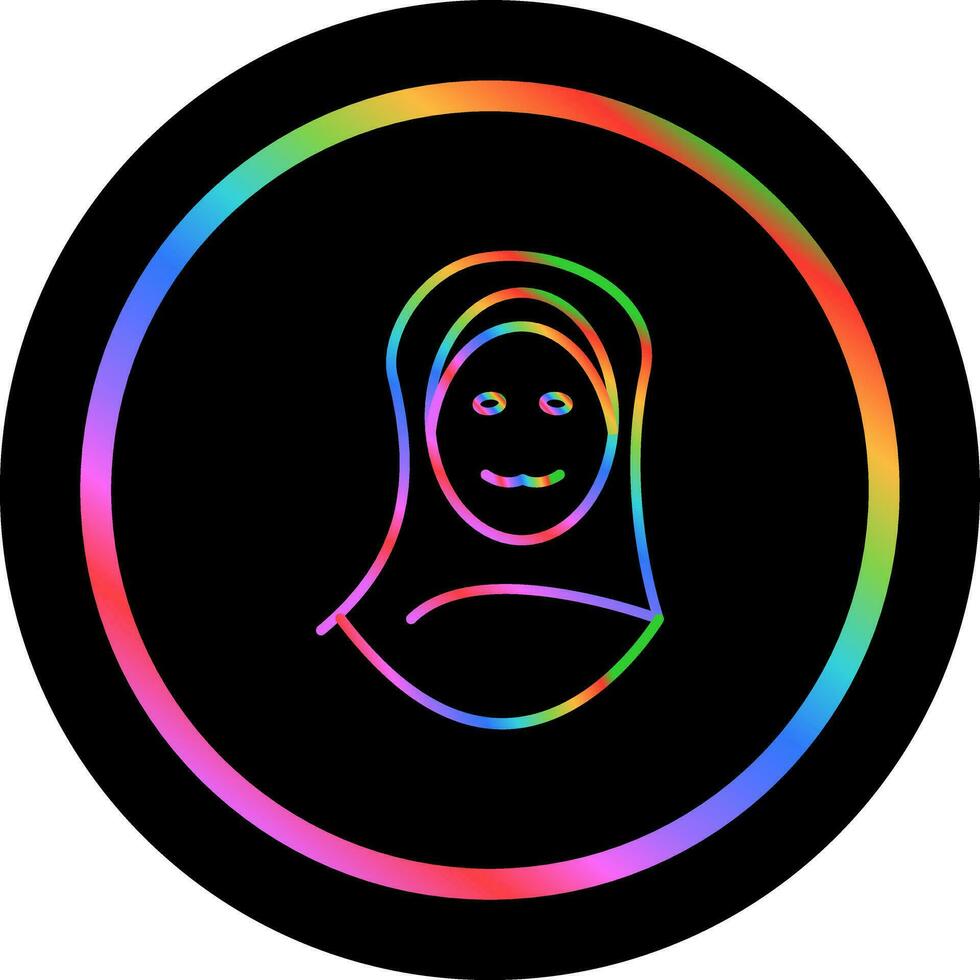 Islamitisch vrouw vector icoon