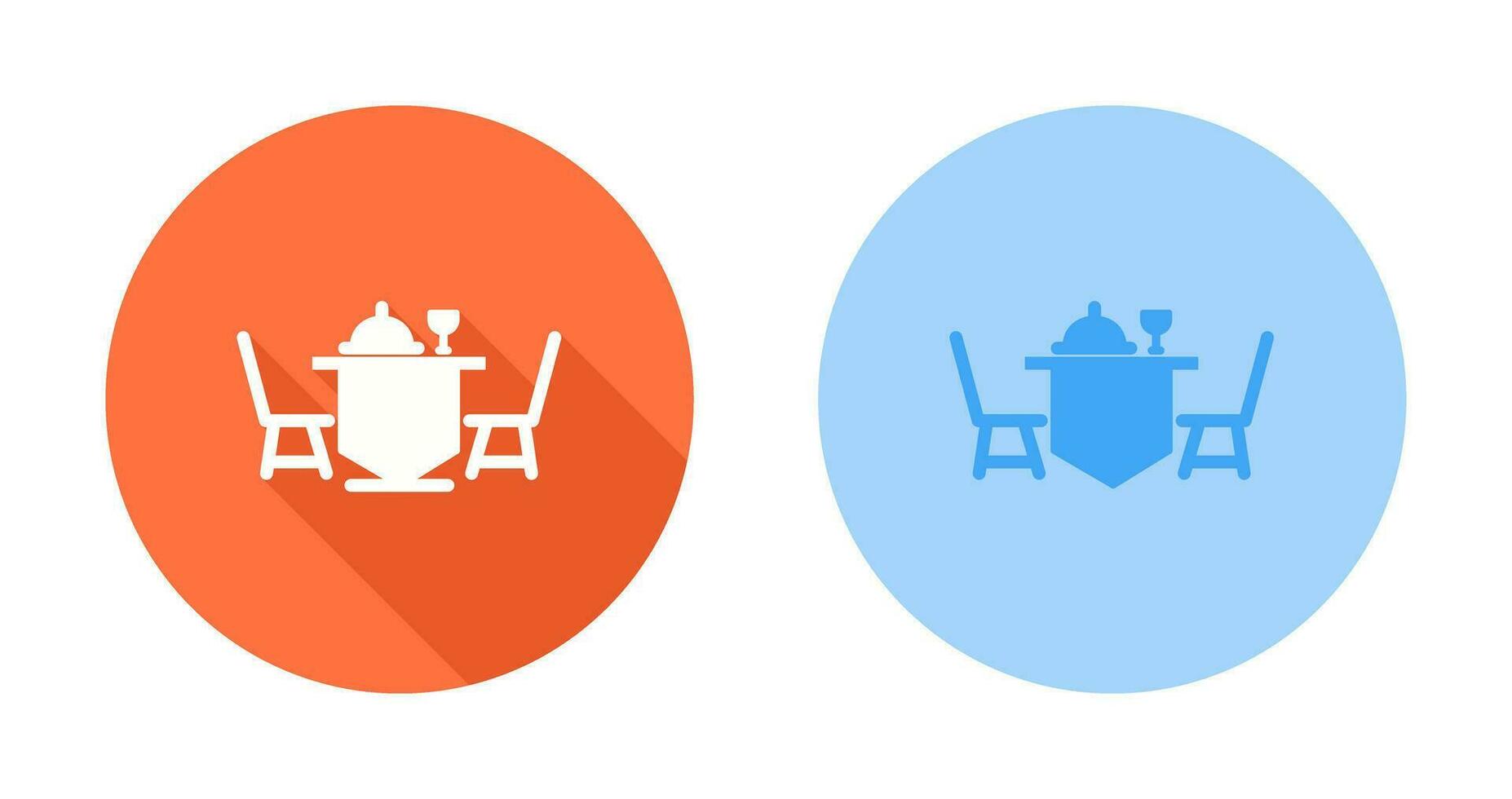 avondeten tafel vector icoon