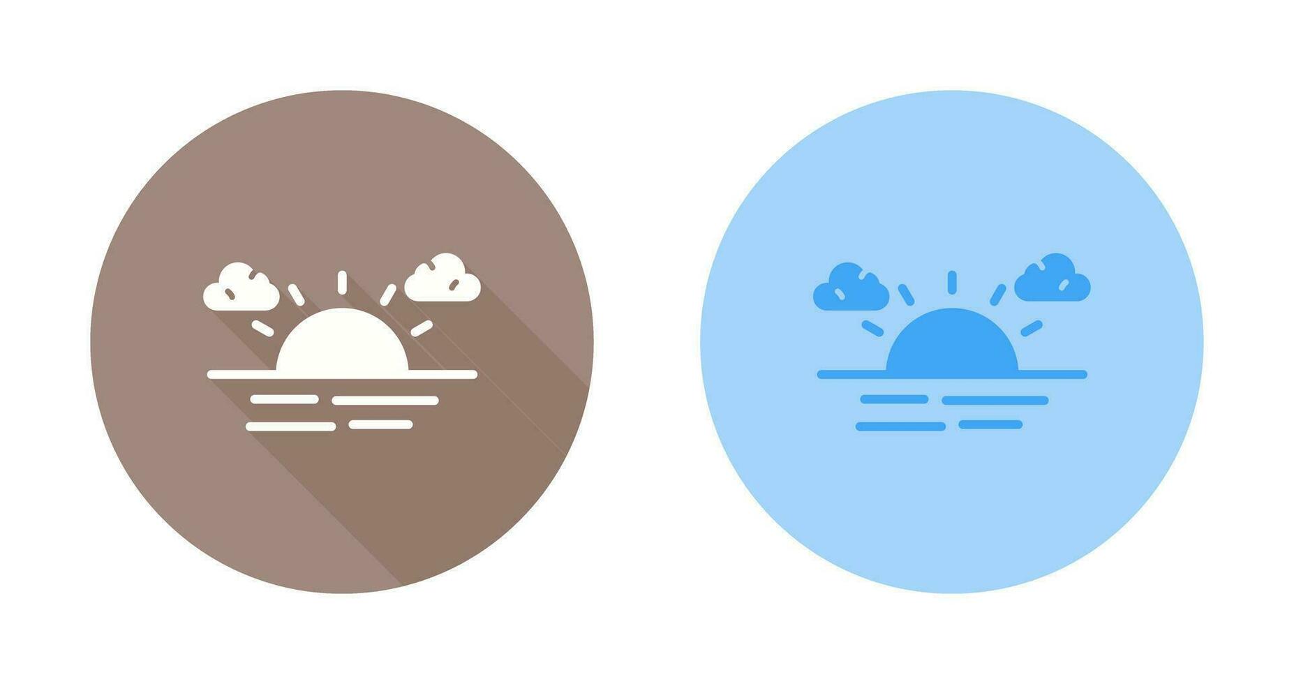 zonsondergang vector pictogram