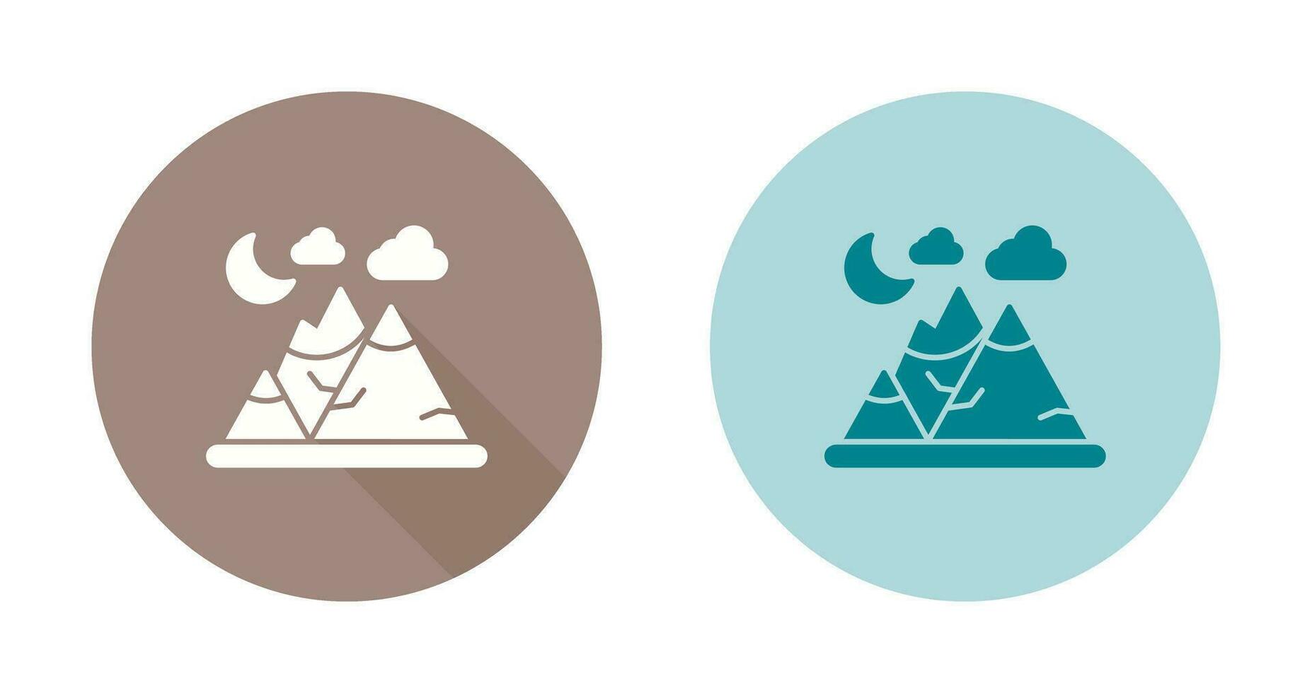 berg vector pictogram