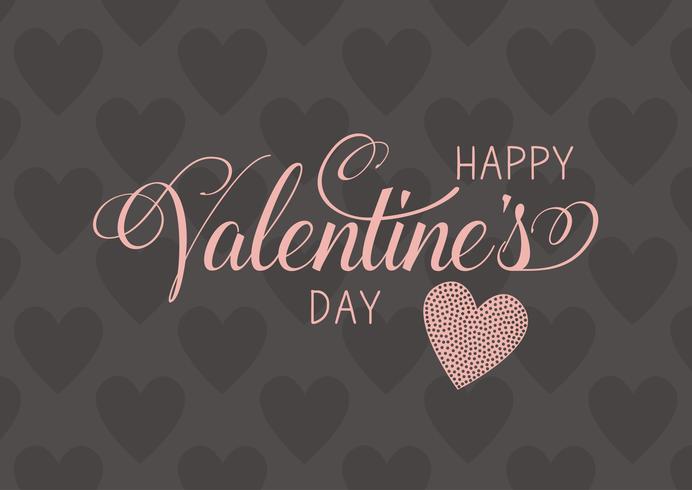 Decoratieve Happy Valentine's Day achtergrond vector