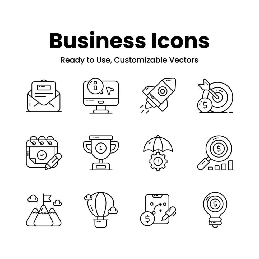 grijp deze voorzichtig bewerkte bedrijf pictogrammen set, lezen naar gebruik voor web, mobiel apps en allemaal presentatie projecten vector