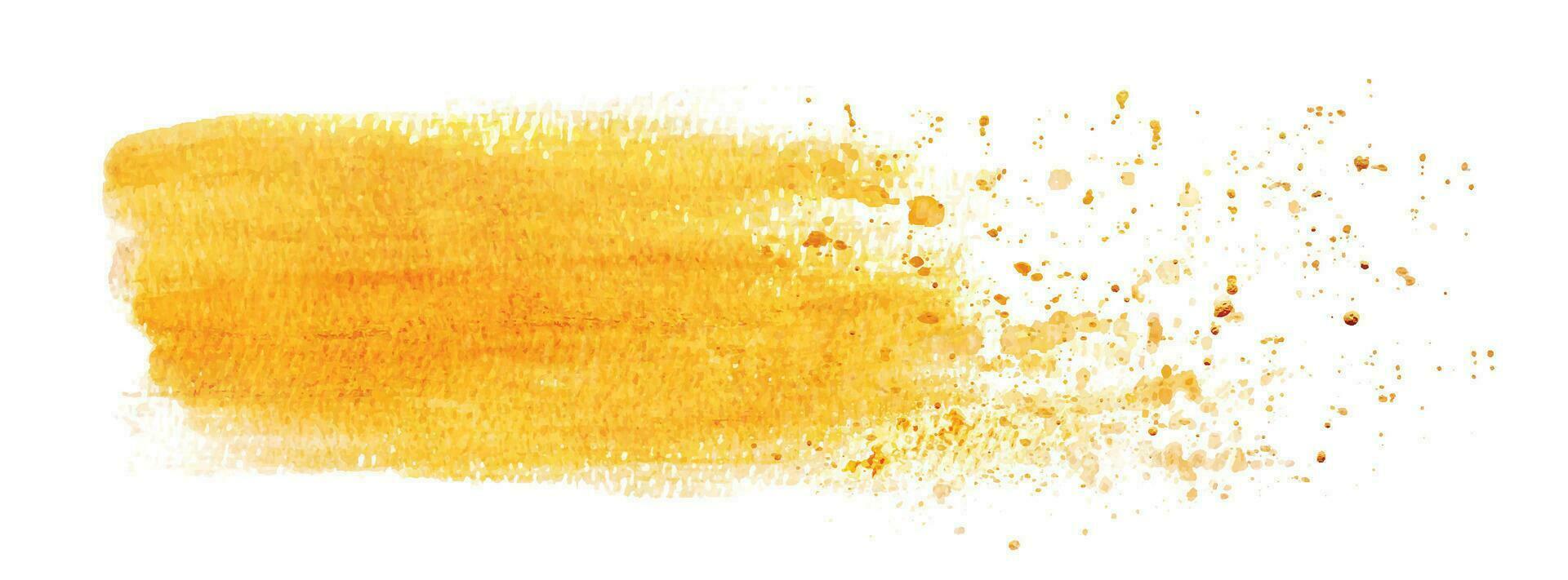 abstract ontwerp met goud verf en gouden fonkeling plons vector
